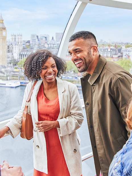 People inside the London Eye Cube