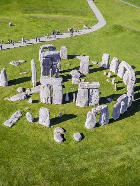 Aerial view of Stonehenge