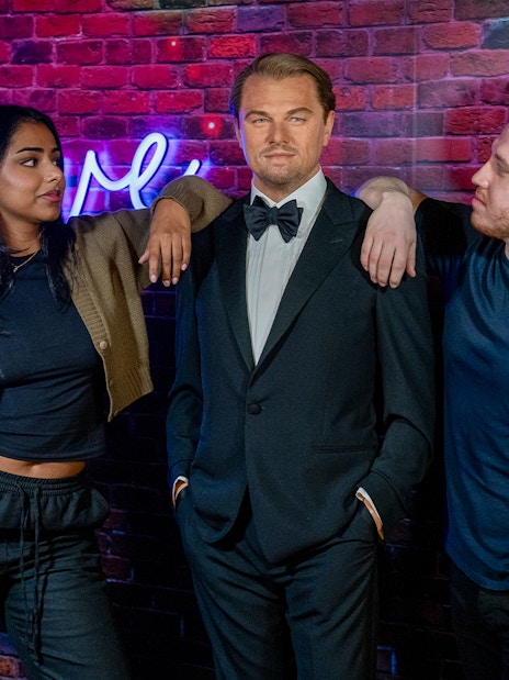 Wax figures of historical and cultural icons at Madame Tussauds, London.