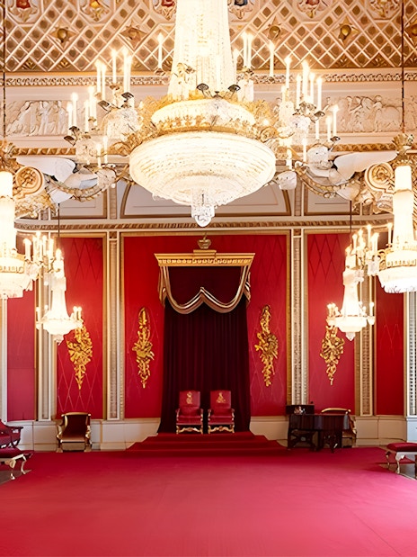 Interiors of Buckingham Palace - Throne room