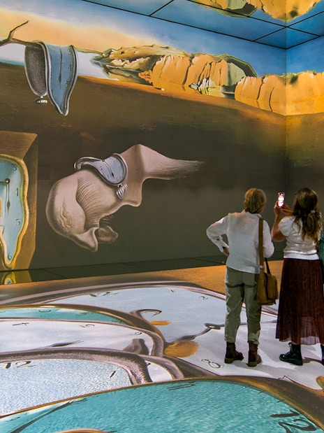 Immersive digital art display at Beyond Reality exhibit, Frameless London.