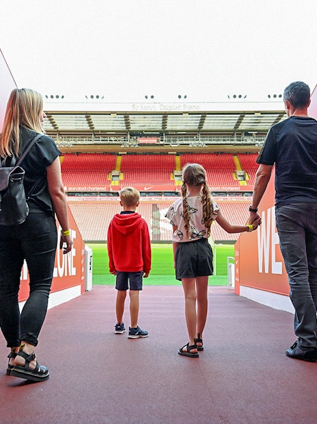 Players’ tunnels at Anfield Stadium