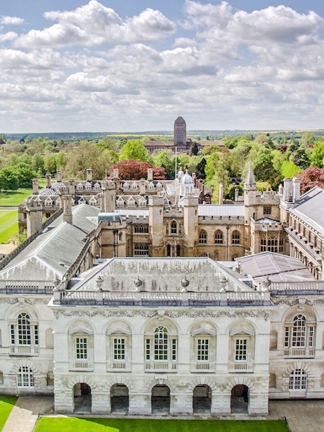 Aerial view of the University of Cambridge