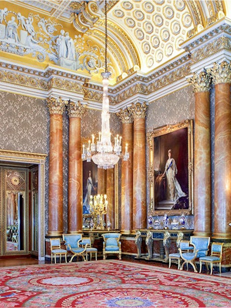 Interiors of Buckingham Palace London